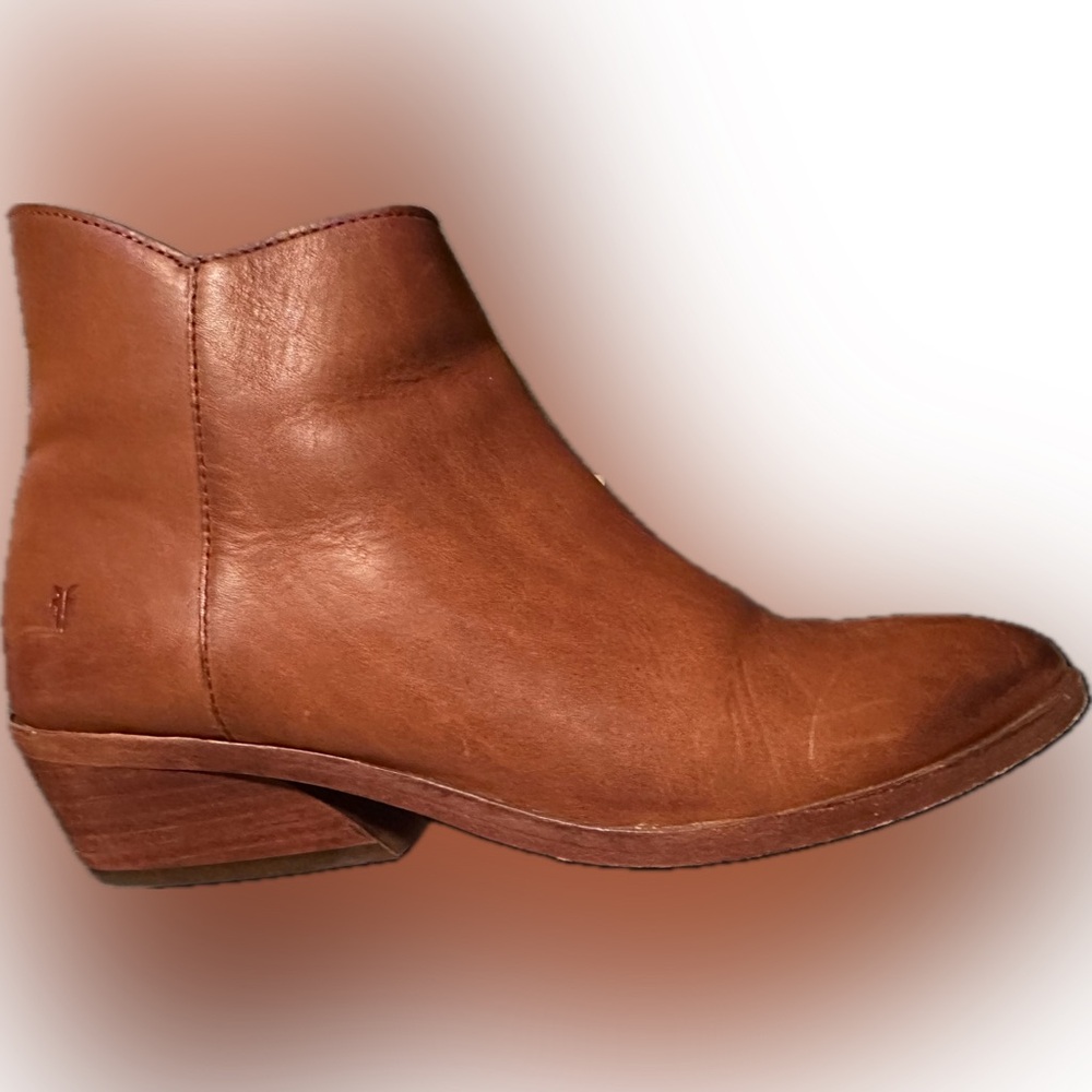 Frye Brown Leather Ankle Boots